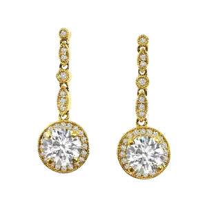 Diamond Dangle Earrings