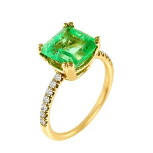 Diamond Emerald Ring