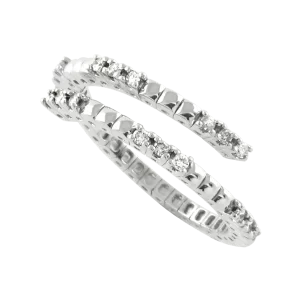 Diamond Italian Coil Ring