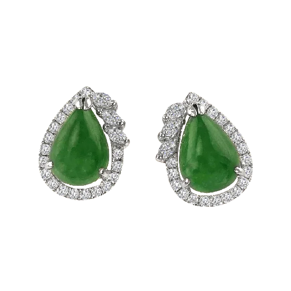 Diamond Jade Earrings
