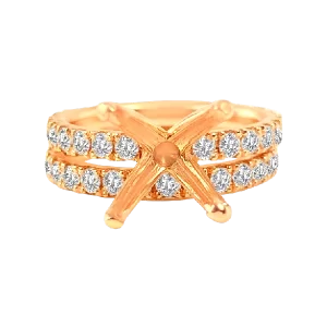 Diamond Semi Mount Ring Setting Set