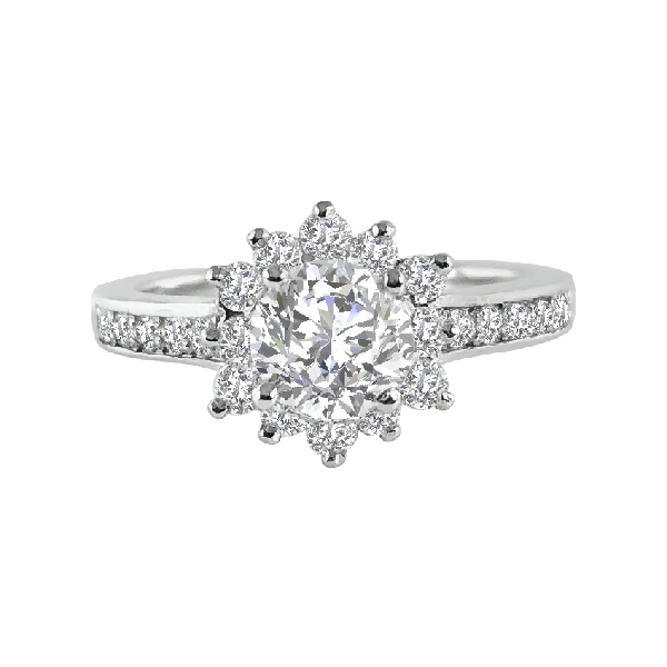 Diamond Sun Halo Ring