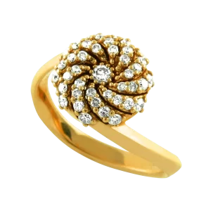 Diamond Swirl Ring