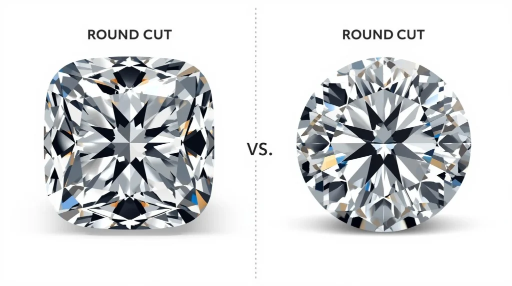 Cushion Cut vs Round Cut Diamond: Which One Sparkles More?