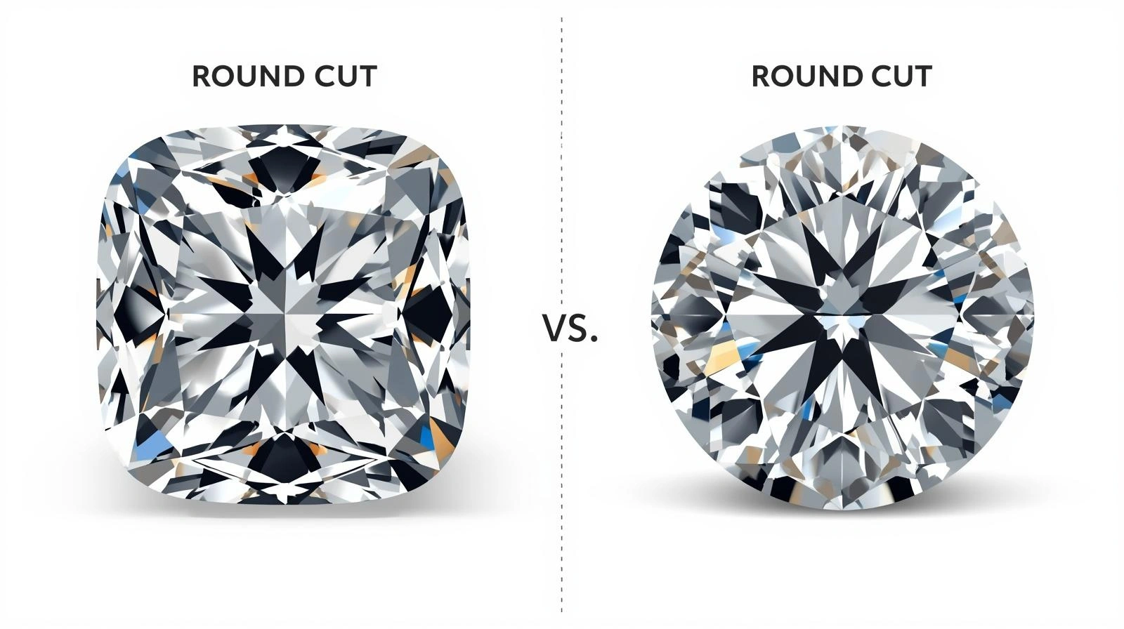 Cushion Cut vs Round Cut Diamond: Which One Sparkles More?